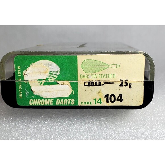 Vintage Unicorn Darrow Feather Chrome Darts 25g – Code 14 104 – Rare Collectible - Picture 2 of 16